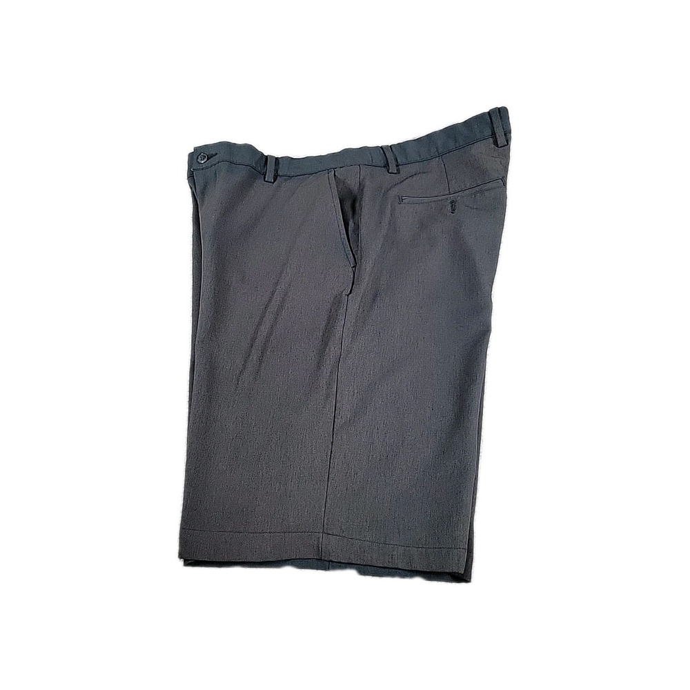 Greg Norman Men's Golf Shorts Black‎ Brown Flat Front Size 38 Casual